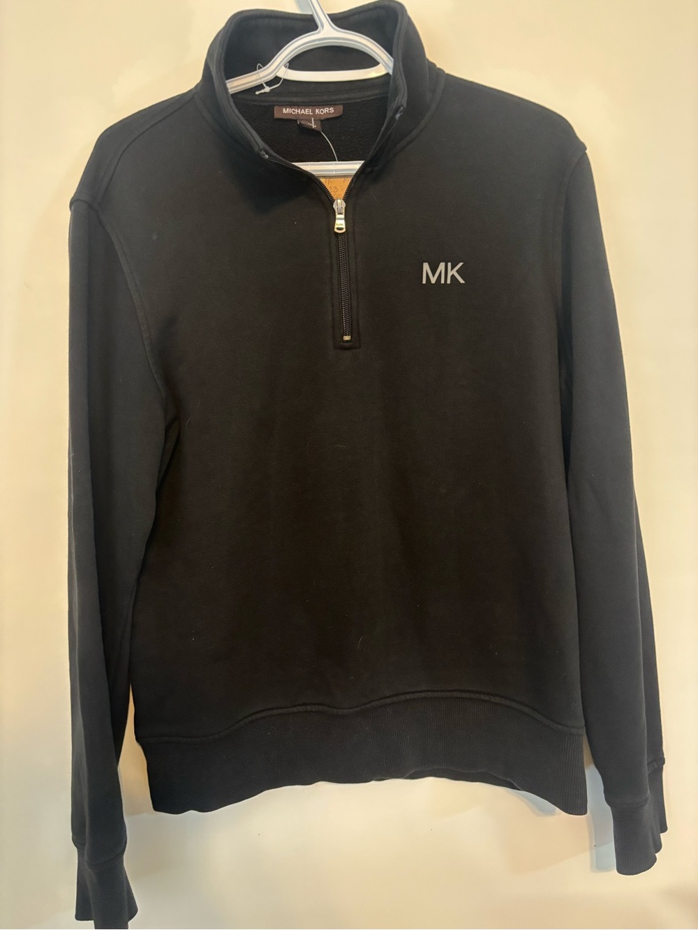 Michael Kors Black Women's Half-Zip Sweatshirt